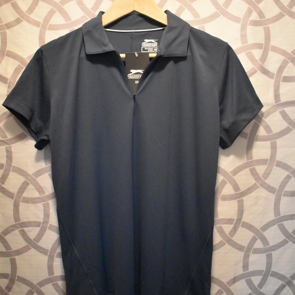 Slazenger Golf Polo Half-Zip - Grey